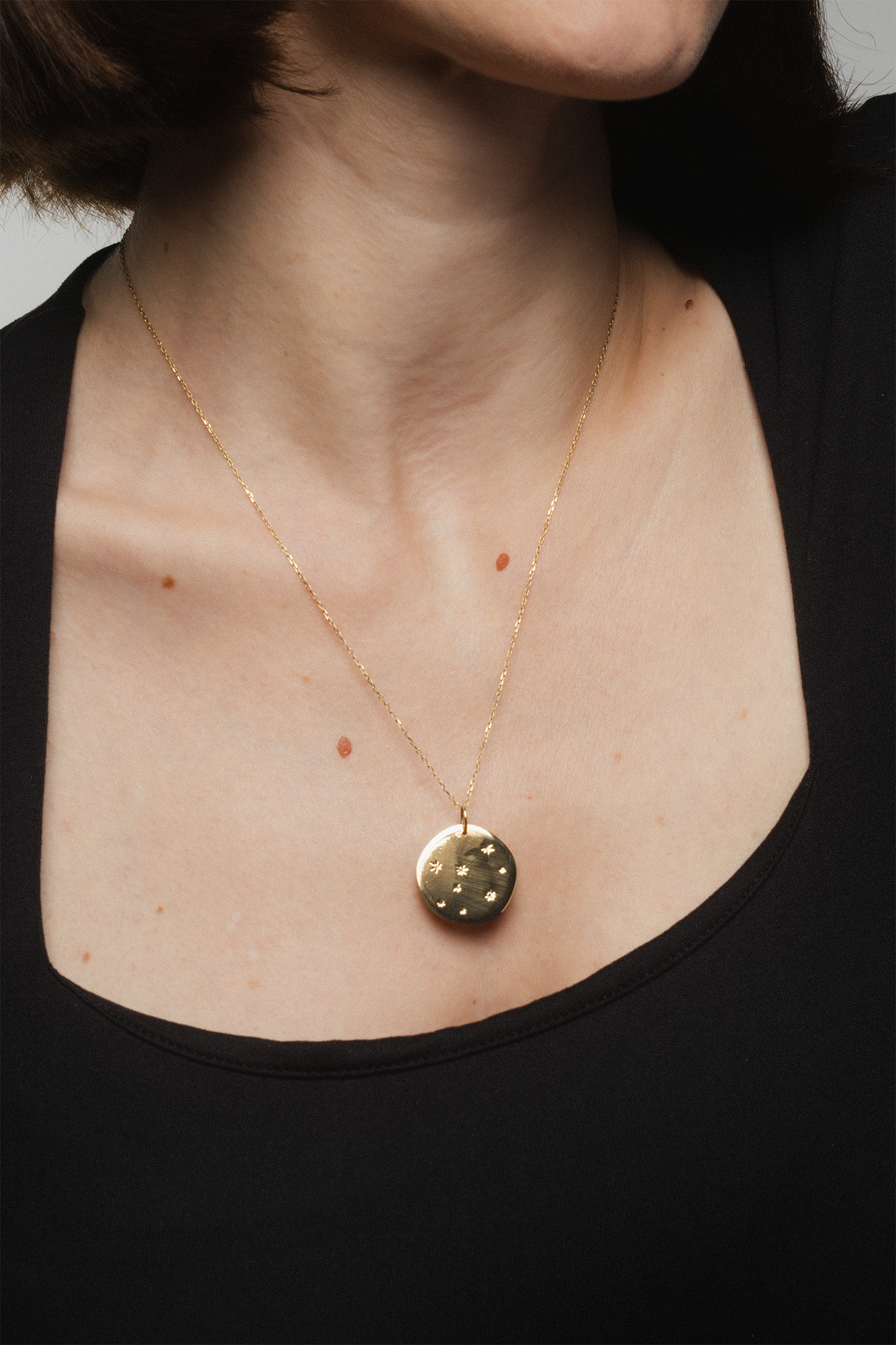 Starry Night Gold Pendant