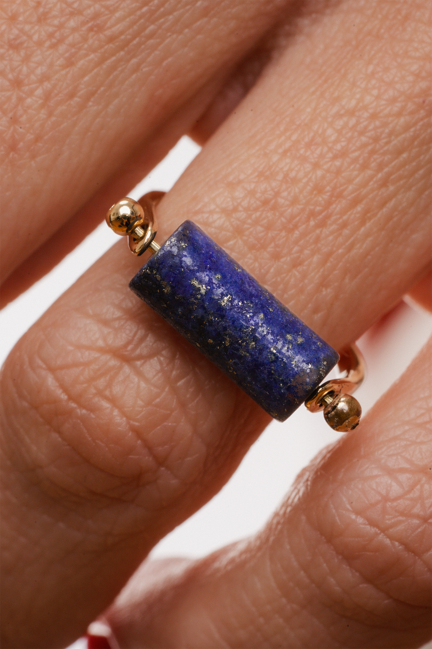 Rolling Stone Gold Ring – Blue