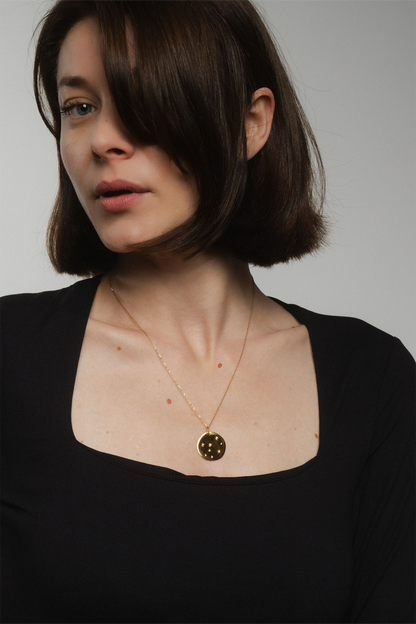 Starry Night Gold Pendant
