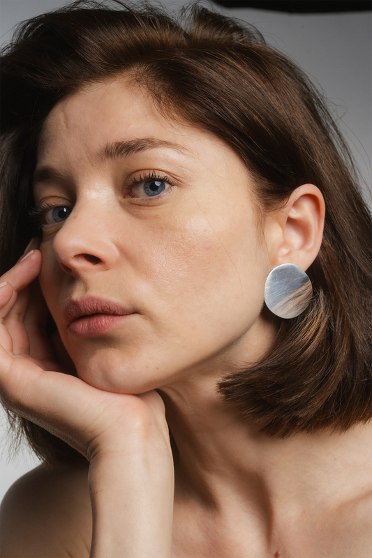 Silver Sun Earrings