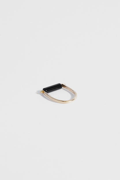Rolling Stone Gold Ring – Black