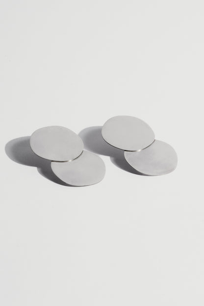 Make it Double Silver Earrings