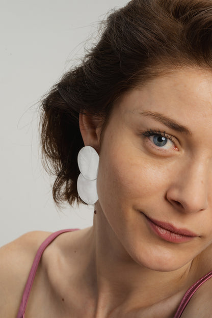 Make it Double Silver Earrings