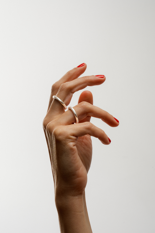 Donut Silver Ring