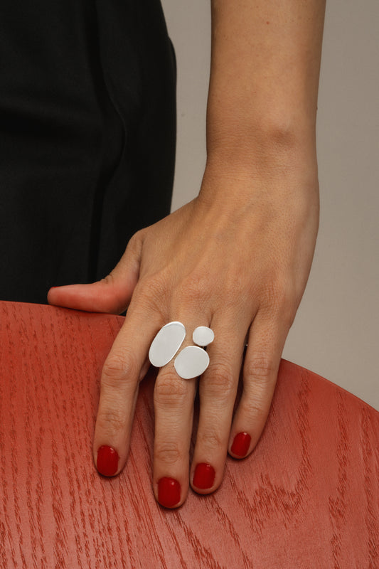 Floating Silver Ring