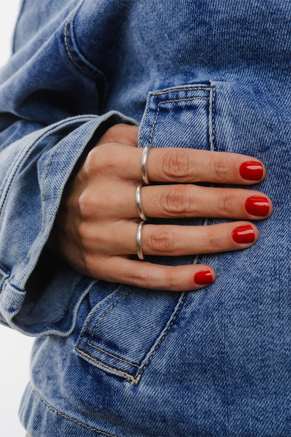 Donut Silver Ring